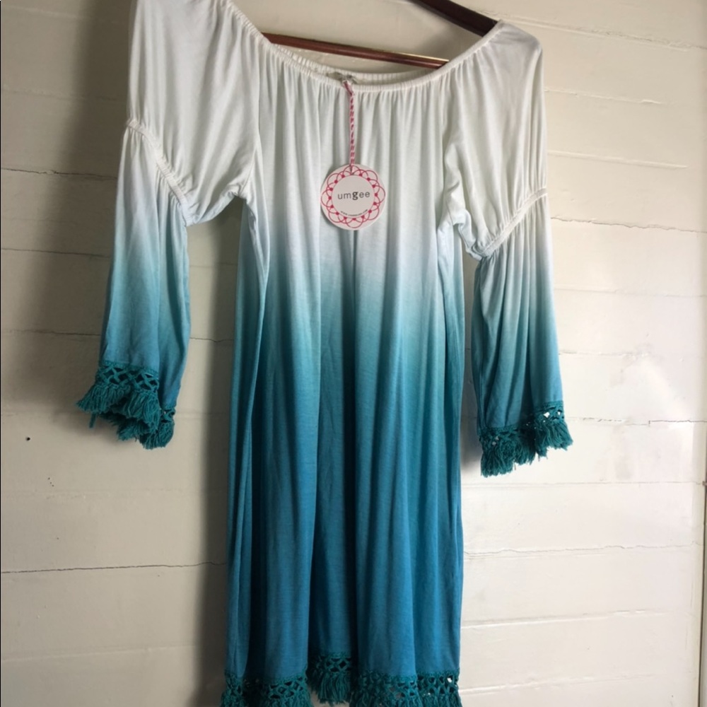 NWT Umgee Ombré Open Shoulder dress - Picture 3 of 8